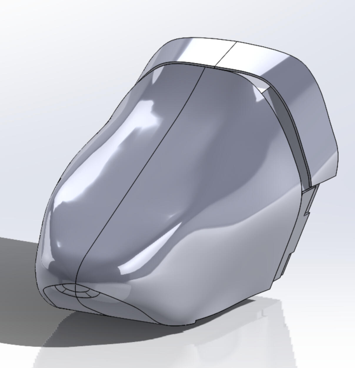 SolidWorks model of electric racecar bodywork